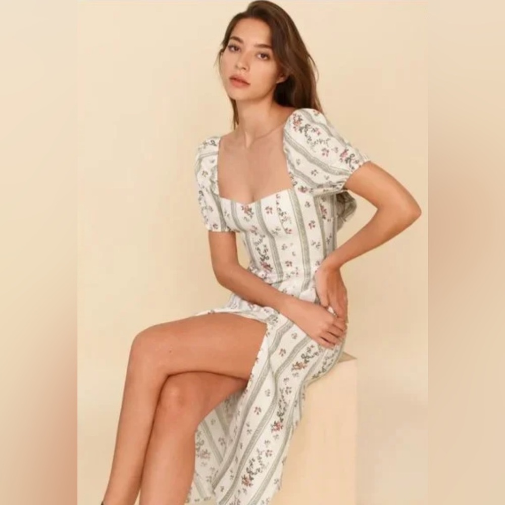 Reformation Denver Linen Dress